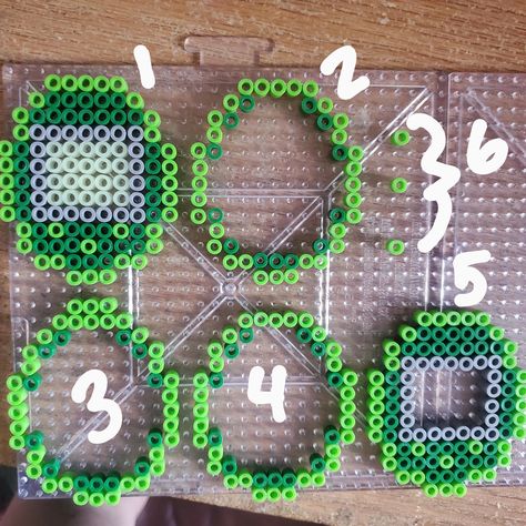 Tamagotchi Perler Beads 3d, 3d Pyssla Ideas, Peeler Bead Template, Cute Perler Beads Designs 3d, Perler Bead Words, Cod Perler Beads, Pearl Beads Pattern Aesthetic, Perler Bead Shaker, Perler Shaker