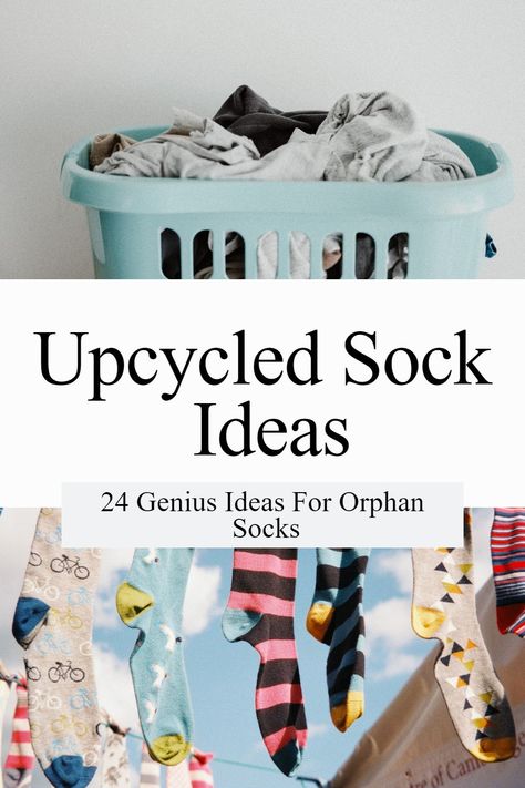 If you have single, spare socks these 24 upcycled sock ideas will amaze you and have you wishing you had more orphan socks in your drawers. Genus! via @repurposedlife Upcycled Socks Ideas, Projects With Socks, Socks Crafts Diy, Mismatched Socks Ideas, Recycled Socks Ideas, Single Socks What To Do With, Reuse Old Socks, Crafts Made From Socks, Socks Recycle Ideas