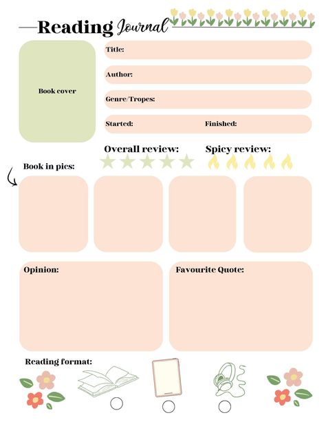 Free template for goodnotes Reading Progress Template, Book Notes Template, Goodnotes Template Free Book Journal, Reading Journal Template Free Printables, Goodnotes Journal Templates Free, Goodnotes Notes Template, Good Notes Daily Planner, Goodnotes Template Free, Digital Journal Template