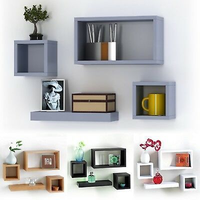 Floating Box Shelf, Floating Cube Shelves, Wall Cubes, Display Bookcase, Wall Storage Unit, Wall Hanging Storage, Wooden Floating Shelves, Vintage Shelf, Shelves Wall