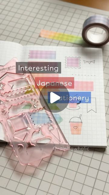 Kaila 🌸 Kawaii Travel & Stationery on Instagram: "Another creative Japanese stationery that is a game-changer 😆❤️ Swatching washi tapes is definitely easier with this mastemplate tool! ✨

What do you think of this..? GET or PASS? Let me know below! ⬇️ 

If you want to buy this, please check link in bio for the product page: @rainbowholic.shop (rainbowholicshop.com) 👀 We ship worldwide from Japan~ 📦✈️🌏

🏷️: #interestingjapanesestationery #japanesestationery #onlyinjapan #kawaiijapan #mastemplate #マスキングテープ #おもしろ文房具 #stationerylover" Kawaii Travel, Japanese Stationary, Japan Stationery, Japanese Stationery, Washi Tapes, Game Changer, Product Page, Washi Tape, Washi