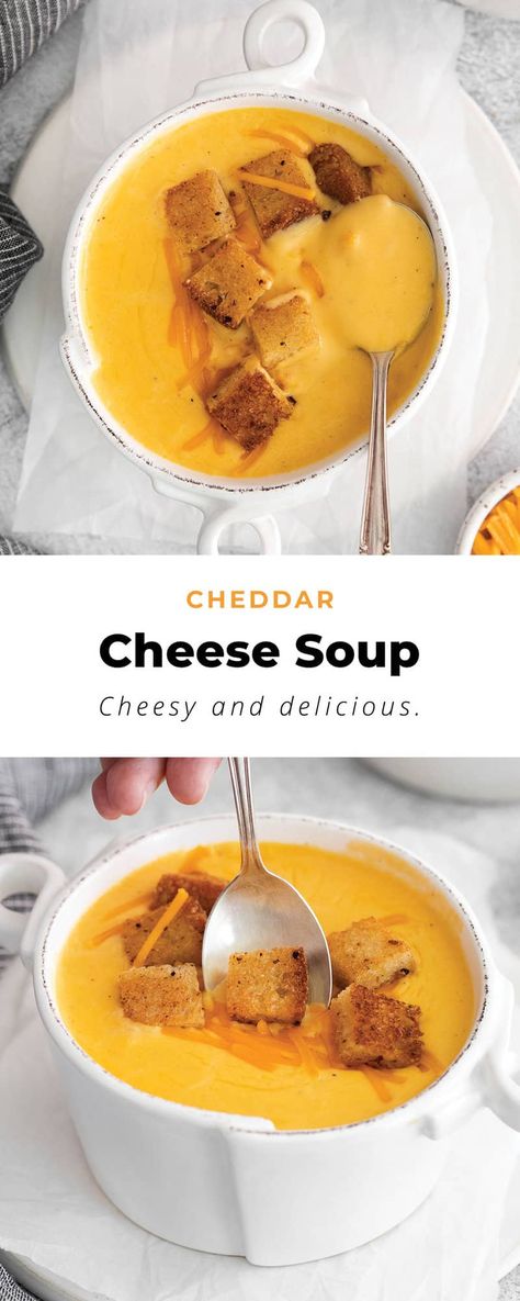 Cheddar And Bacon Soup, Homemade Cheese Soup, Vermont Cheddar Cheese Soup, Crockpot Cheese Soup Recipes, Gluten Free Cheddar Cheese Soup, Vermont Cheddar Soup, Cheese Chowder Soup, Cheese Soups Recipes, Cream Of Cheese Soup Recipes