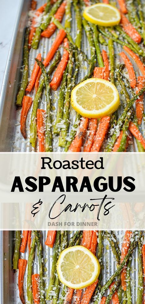 Asparagus Recipes For Easter, Roasted Potatoes Carrots And Asparagus, Asparagus And Carrots Recipes, Roasted Carrots And Asparagus, Healthy Asparagus Recipes, Sheet Pan Asparagus, Pan Roasted Asparagus, Pan Asparagus, Asparagus Side