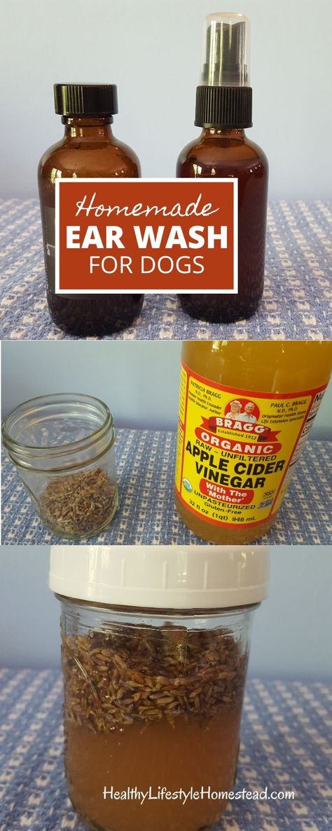 Natural Dog Ear Cleaner Diy, Natural Ear Cleaner For Dogs, Herbal Medicine For Dogs, Dog Ear Wash Recipe, Diy Dog Ear Cleaner Recipes, Diy Ear Cleaner For Dogs, Ear Wash For Dogs Diy, Dog Dewormer Homemade, Dog Ear Cleaning Solution Diy