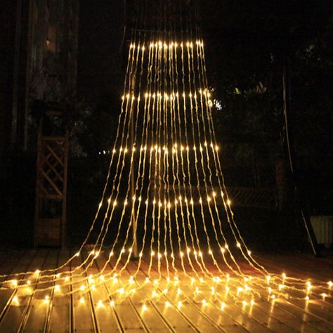 Christmas LED Waterfall Meteor Shower Rain String Light 3X3M/6X3M led Holiday Decorative lights for home bedroom decorations|LED String| - AliExpress Vines Lights, Garland Curtain, Branch Lights, Waterfall Lights, Water Curtain, Holiday String Lights, Christmas Fairy Lights, Diwali Lights, Led Curtain