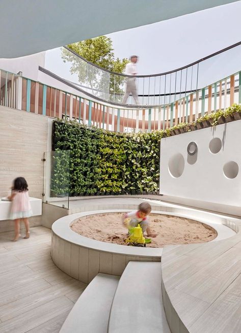 Kindergarten Interior, School Building Design, Daycare Design, Kindergarten Design, School Interior, Playground Design, Design Exterior, Outdoor Playground, Kids Play Area