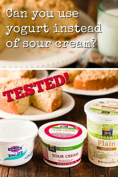 substituting yogurt for sour cream.  Could plain yogurt or even Greek yogurt work as a substitution? Or, could these even work better than sour cream?  These results could be helpful to people trying to cut calories or in cases when only one of the three ingredients is handy. Best Vanilla Cupcake Recipe, Yogurt Substitute, Sour Cream Substitute, Make Sour Cream, Vanilla Cupcake Recipe, Clam Recipes, Cheese Salad, Yogurt Recipes, Vanilla Yogurt