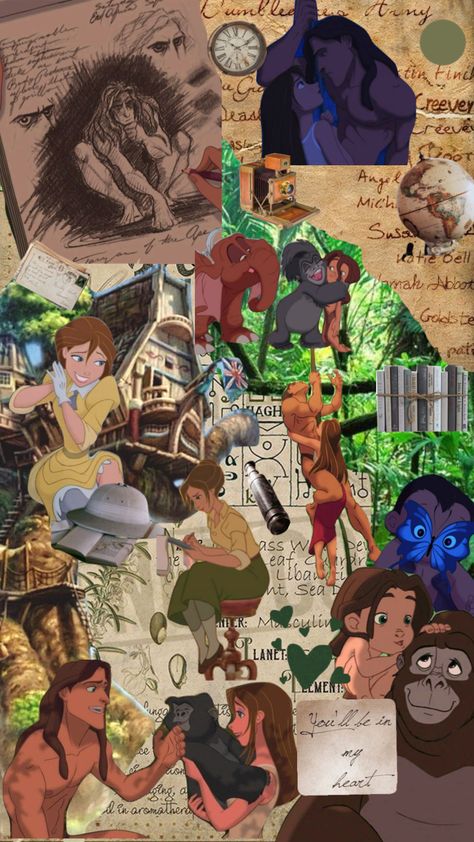 Disney Tarzan Wallpaper, Tarzan Wallpaper Iphone, Tarzan Wallpapers, Tarzan Aesthetic Disney, Tarzan Wallpaper, Tarzan Quotes, Tarzan Aesthetic, Disney Jane, Tarzan Movie