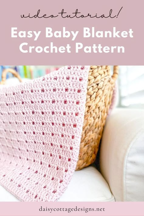 Easy Crochet Baby Blanket Free Pattern, Crochet Pram Blanket, Easy Baby Blanket Crochet, Baby Blanket Crochet Pattern Easy, Crochet Blanket Tutorial, Crochet Baby Blanket Beginner, Free Baby Blanket Patterns, Baby Afghan Crochet Patterns, Crochet Baby Blanket Pattern