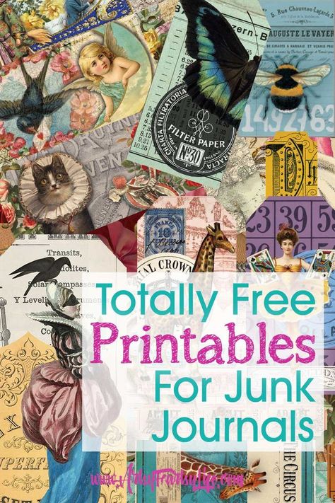 free junk journal printables Free Junk Journal Printables, Free Junk Journal, Journal Printables Free, Junk Journal Printables, Font Love, Handmade Journals Diy, Smash Journal, Printable Collage Sheet, Free Vintage Printables