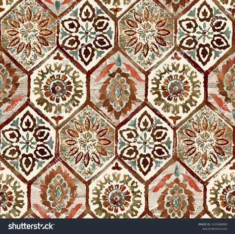 Water Color Floral, Sequence Design, Ajrakh Pattern, Shutter Stock, Kurta Patterns, Paisley Flower, Abstract Pattern Design, Print Design Pattern, Batik Pattern