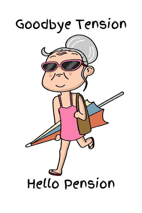 Retirement Quotes Funny Hilarious, Retirement Illustration, Goodbye Images, Wa Sticker, Goodbye Tension Hello Pension, Funny Goodbye, Enjoy Retirement, Happy Retirement Cards, Retirement Quotes Funny