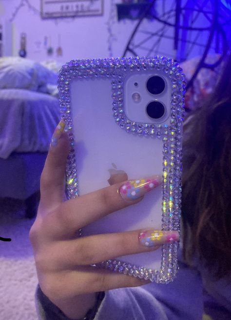 Baddie Iphone Cases, Barbie Phone Case Aesthetic, Bedazzled Iphone Case, Phone Case With Diamonds, Phone Craft, Badazzel Phone Case, Insta Baddie, Luxury Iphone Cases, Iphone Obsession