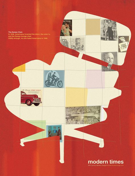 Collage Advertising Design, Eames Design, Interactive Poster, Poster Campaign, Advertising Illustration, Graphic Poster Art, Modern Times, Artist Books, Graphic Design Typography