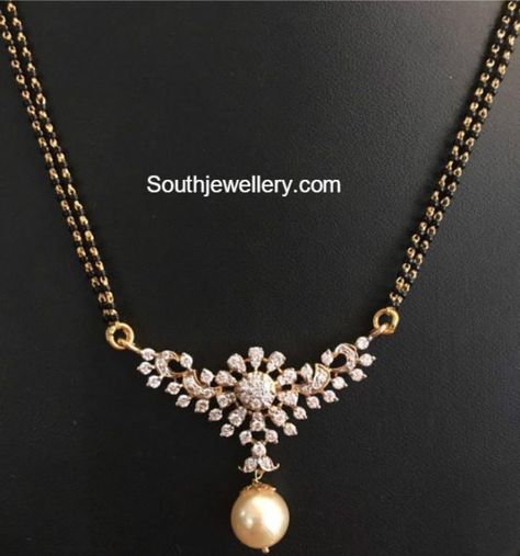 black_beads_mangalsutra_chains Mangalsutra Chain, Black Beads Mangalsutra, Black Beads Mangalsutra Design, Gold Jewelry Simple Necklace, Gold Mangalsutra Designs, Gold Necklace Indian Bridal Jewelry, Wedding Jewellery Collection, Black Beaded Jewelry, Gold Bride Jewelry