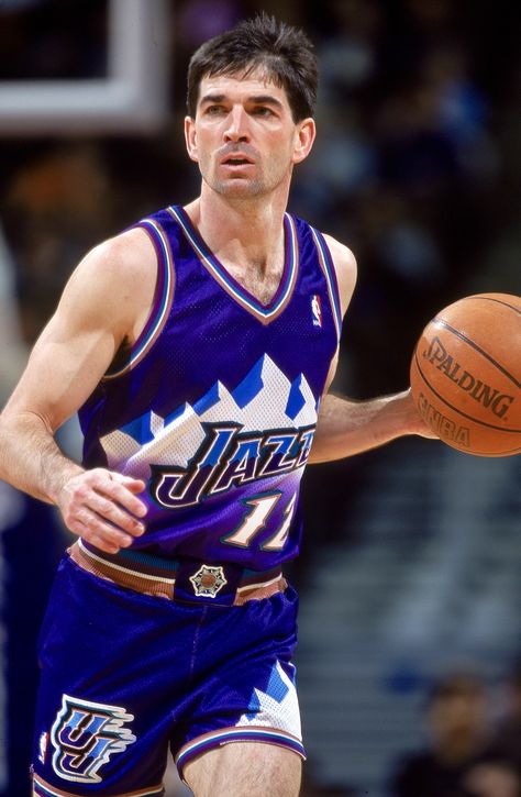 Utah Jazz Basketball, John Stockton, Jazz Players, Karl Malone, Basketball Players Nba, Basketball Highlights, Nba Stars, Sports Pictures, National Basketball Association