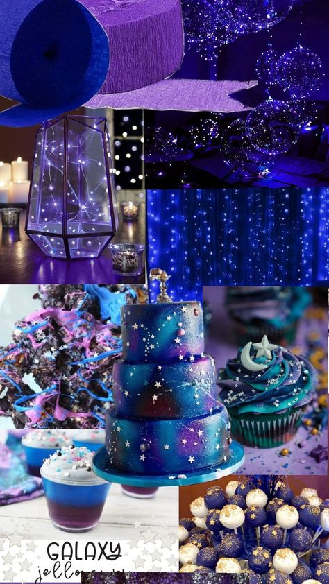 Astronomy Birthday Party Ideas, Galaxy Theme Quinceanera, Astrology Quinceanera Theme, Constellation Party Theme, Under The Stars Quinceanera Theme Decoration, Galaxy Sweet 16 Party Ideas, Galaxy Quinceanera Theme, Space Themed Sweet 16, Northern Lights Theme Party