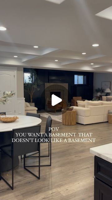 Vesna Tanasic on Instagram: "POV You want a Basement that doesn’t look like a basement rather feels like an extension of your living space.

Comment “YES BASEMENT” for links! 

To shop my home, click the link in my bio & go to my LTK page and AMAZON storefront to shop.

#basement #basementdesign #basementremodel" Open Basement, Basement Suite, Muskoka Cottage, Basement Layout, Basement Furniture, Basement Floor Plans, Sectional Couches, Basement Living Rooms, Basement Family Room