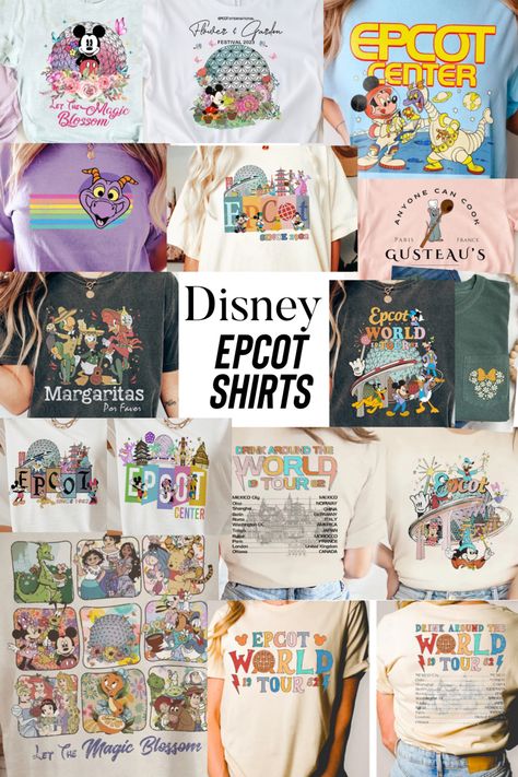 Outfit Ideas For Epcot, Family Epcot Outfits, Epcot Family Disney Shirts, Epcot Outfit Ideas Family, Figment Outfit, Disney Epcot Outfit Ideas, Epcot Family Outfits, Epcot Outfit Ideas Women, Disney Epcot Shirts