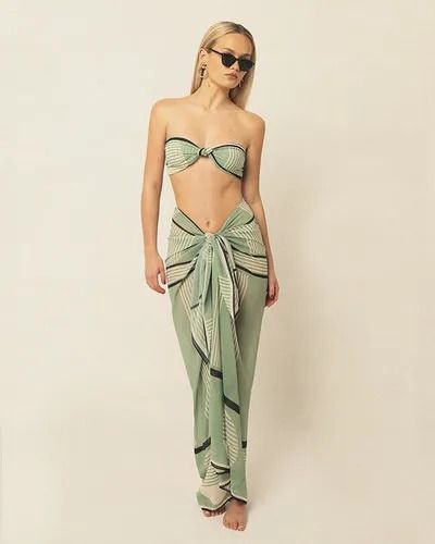 7 Chic Swimwear Trends Set to Dominate in 2024 | Who What Wear Beach Party Dress Code, Swim Cover Up 2024, Chic Triangle Top Swimwear As Beach Cover-up, Chic Printed Beach Dress Cover-up, Chic Resort Season Beach Cover-up Maxi Dress, Resort Printed Beach Cover-up, Chic Swimwear, Party Dress Codes, Beachwear Brands