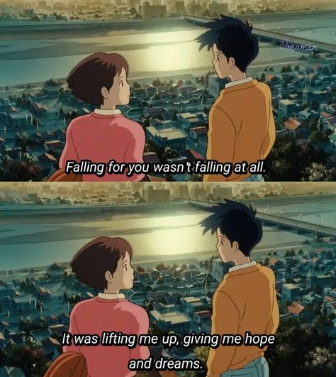 Seiji And Shizuku, Living For Me, Studio Ghibli Quotes, You're Wonderful, Whisper Of The Heart, Movie Name, Golden Words, You're Doing Great, Life Worth Living