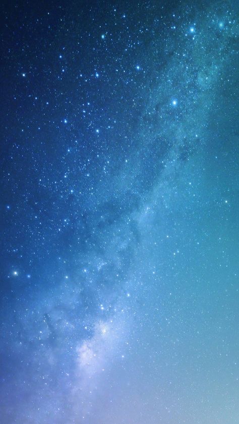 Milky Way Iphone Wallpaper, Universe Background Galaxies, Galaxy Wallpaper Blue, Milky Way Aesthetic, Blue Star Background, Blue Space Background, Blue Sky With Stars, Blue Sky Night, Milky Way Wallpaper