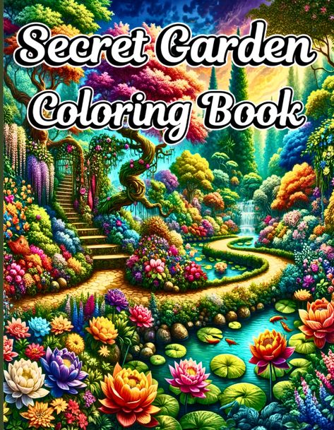 "Secret Garden Coloring Book" is your personal gateway to a world of mystical gardens and floral enchantments. Flowers To Color, Secret Garden Coloring Pages, Secret Garden Johanna Basford Colouring Pages, Secret Garden Coloring, Coloring Canvas, Secret Garden Coloring Book Finished, The Secret Garden Coloring Book, Enchanted Forest Coloring Book Completed, Garden Coloring