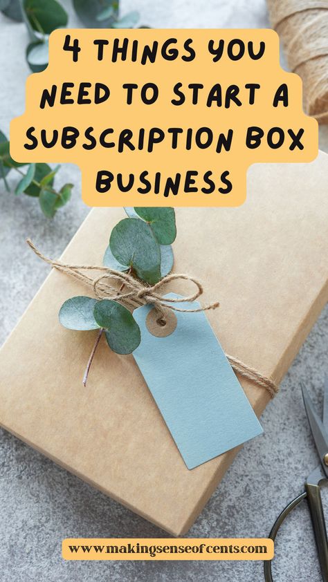 Check out this list of 4 things you need to start a subscription box business here. Diy Subscription Box, Subscription Box Business, Best Subscription Boxes, Gift Subscription Boxes, Savings Box, Monthly Box, Box Company, Monthly Subscription Boxes, Blue Apron