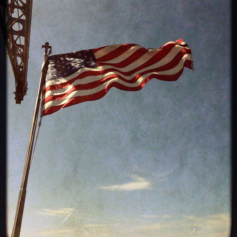 The American Flag. <3. The Wind, American Flag, Flag, Building