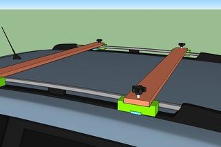 Car Roof Rack Cross Bars : 4 Steps - Instructables Diy Roof Rack Cross Bars, Diy Roof Rack, Pop Up Tent Trailer, Benz Truck, Truck Life, Kayak Trailer, Off Road Camper Trailer, Car Roof Racks, Suv Camping