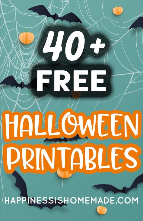 40+ Free Halloween Printables Halloween Games Activities, Printable Halloween Decorations, Free Halloween Printables, Halloween Teaching, Halloween Resources, Teen Party Games, Halloween Party Printables, Halloween Printables Free, Teen Fun