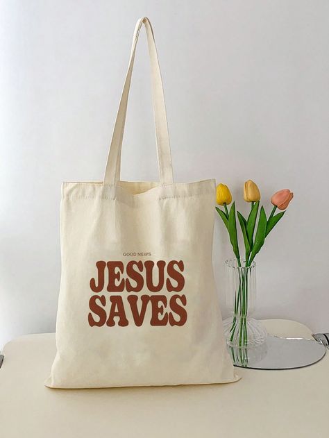 1pc Christian Tote Bag, Canvas Shopping Bag, Portable Shoulder Bag, Christian Gifts For Women Soft Inspirational Gifts Scripture Bag, With Bible Verse Prayer Gifts For Women Mom Wife Girlfriend Christma,Christma Gift Daily, Christian Ornament Decoration Perfect Gift, Trendy Large Capacity Tote Bag For Daily Life Fathers Day Gifts Dad College Bag Back To School Bag For School Multi-Functional For Books For School Supplies Commute Undergraduates Freshmen University Dorm Stylish Practical Extra LargeI discovered amazing products on SHEIN.com, come check them out! Books For School, Scripture Bag, Tote Bags For College, Christmas Purse, Prayer Gifts, Christian Tote Bags, Scripture Gift, Christian Ornaments, Back To School Bags