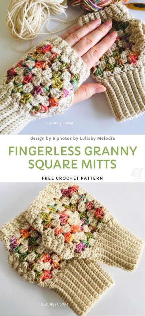 Crochet Pattern Wrist Warmers, Crochet Patterns That Work Up Fast, Crochet Scarf Boho Style, Crochet Jumbo Yarn Patterns, Bulk Yarn Crochet Projects, Granny Stitch Crochet Pattern, Things You Can Make With Granny Squares, Cold Weather Crochet, Free Fantasy Crochet Patterns