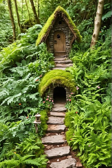 Top 15 Outdoor Fairy Garden DIY [Easy To Make] – craftydiyers.com Outdoor Fairy Garden Diy, Outdoor Fairy Garden, Diy Fairy Door, Fairy Doors On Trees, Fairy Garden Doors, Wheelbarrow Garden, Fairy Stuff, Mini Gardens, Garden Houses