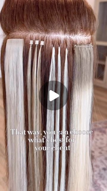 KOVI HAIR EXTENSIONS on Instagram: "SAVE FOR YOUR CLIENTS 🤍  I would love if every extension method could wear every style safely  BUT because of physics, that’s just not the case   In this situation we have 2 options:  #1 Choose a hybrid method that alleviates some of these issues from the get-go  #2 Educate our clients on how to work around these pitfalls (high pony, low pony, VERY loose middle pony)  It’s our job, as stylists, to guide our clients through these instances because ultimately, this is an at-home maintenance rule  If not followed, corners can slip and unnecessary tension spots can arise   I love a good middle pony just as much as everyone else but there are healthy boundaries 🫶🏻  🎥: @kaylathompsonstylist ➳ ➳  ➳ Shop Genius Wefts, Volume Genius Wefts, Micro Wefts, Machin How To Put Hair Extensions In Tutorials, Hair Extensions How To, Best Sew In Hair Extensions, Best Extensions For Fine Hair, Best Hair Extensions For Short Hair, How To Hide Clip In Extensions, Best Hair Extensions For Fine Hair, Bead Extensions Hair Before And After, Hair Extensions Fine Hair