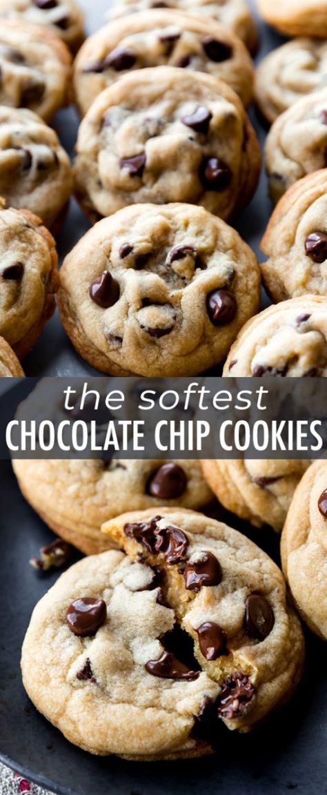 Softest Chocolate Chip Cookies, Best Soft Chocolate Chip Cookies, Soft Chocolate Chip Cookies Recipe, Soft Chocolate Cookie, Soft Cookie Recipe, Best Chocolate Chip Cookies Recipe, Soft Chocolate Chip Cookies, Easy Chocolate Chip Cookies, Chocolate Chip Cookie Recipe