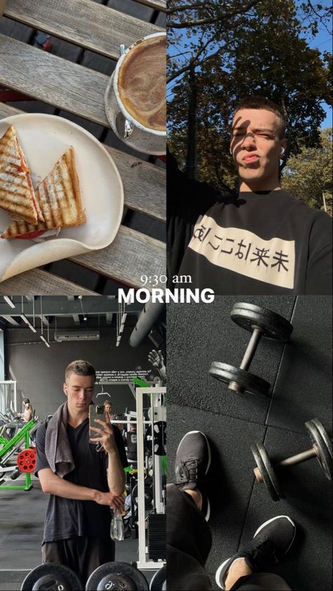 #morning #aesthetic #story #instagram #routine #boy #studying #gym #sport #selfcare #breakfast #boy #autumn Fitness Ig Story, Breakfast Post Instagram, Boys Story Ideas Instagram, Guy Instagram Pictures Ideas, Mens Instagram Story Ideas, Sport Boy Aesthetic, Study Boy Aesthetic, Men Instagram Story Ideas, Gym Story Instagram Men