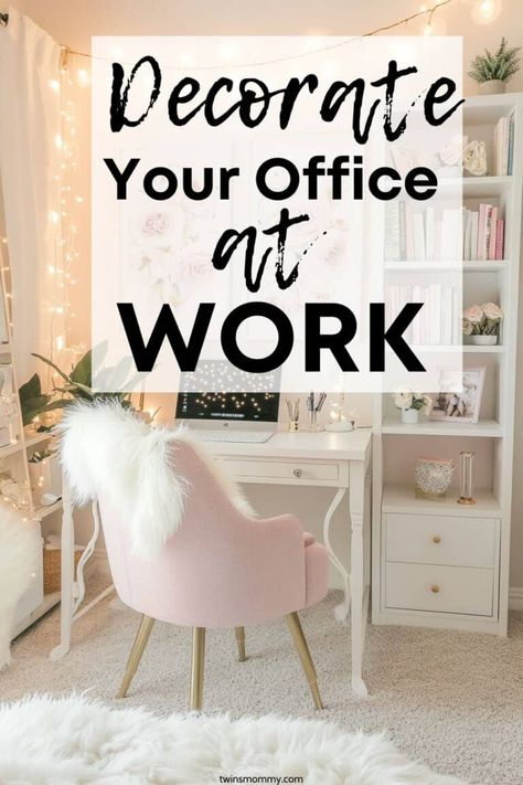 Top Of Cabinet Decor Office, Office Decor Gray Walls, Coffee Table In Office, Women’s Office Decor Ideas, Container Store Office Ideas, Small Work Office Ideas Professional, Inexpensive Home Office Ideas, Office Ideas For Work Workspaces, Women Desk Setup