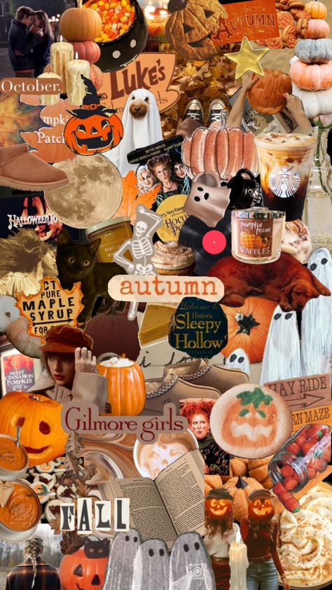 #fall #collageart #collage #fallaesthetic #fallcore #fallcollage Fall Astethic Collage, Girly Fall Backgrounds, Halloween Wallapers Aesthetics, Fall Wallpaper Aesthetic Collage, October Collage Wallpaper, Fall Background Collage, Iphone Wallpaper Rustic, Autumn Collage Wallpaper, Autumn Aesthetic Collage