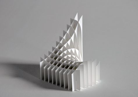 Paper model Paper Model Architecture, Richard Sweeney, Jen Stark, Folding Architecture, Origami Architecture, Paper Structure, Paper Architecture, Folding Origami, Paper Engineering