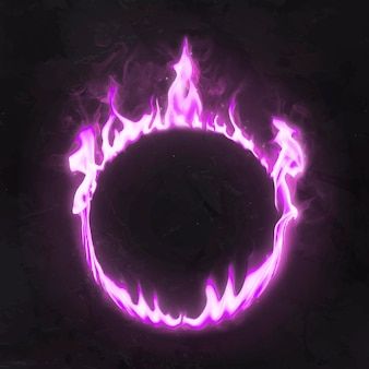 Neon Circle, Fire Vector, Circle Images, Logo Youtube, Fire Stock, Purple Flame, Violet Aesthetic, Neon Rose, Frame Pink