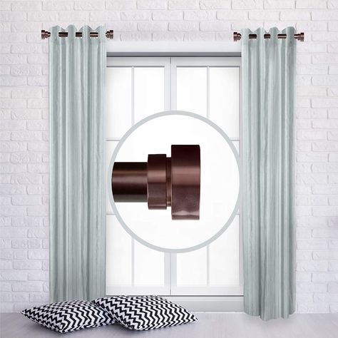 Amazon.com: A&F Rod Decor - 1" Side Curtain Rod 12-20 inch (Set of 2) - Gold: Home & Kitchen Curtain Rods For Sliding Doors, Curtain Rods Short, Partial Curtain Rod, Side Curtain Rods Living Room, Short Rod Curtains, Small Curtain Rods Large Window, Mini Curtain Rods, Two Curtain Rods One Window, Short Curtain Rods For Side Panels