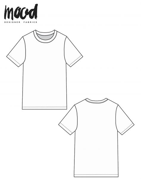 The Brando Tee - Free Unisex Sewing Pattern - Mood Sewciety Imvu Clothes, Sewing Tshirt, Shirt Patterns For Women, Mood Sewciety, Sewing Patterns Free Women, Winter Sewing, T Shirt Sewing Pattern, Beginner Sewing Patterns, T Shirt Pattern