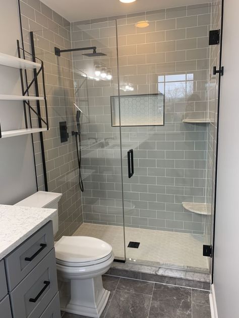 Small Bathroom Design Shower Only, Small 5x7 Bathroom Ideas, Basement Ideas Bathroom, Small Bathroom Remodel With Standing Shower Only, Small Bathroom Showers Walk In Remodeling Ideas, Micro Shower Ideas, Small Bathroom Ideas Stand Up, Small Shower With Toilet Ideas, Design Ideas For Small Bathrooms