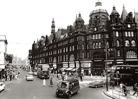 Leeds New Market Street | Always a bustling part of Leeds. | Flickr Leeds Market, Leeds City, Market Street, West Yorkshire, My Town, New Market, Back In The Day, Old Pictures, Leeds