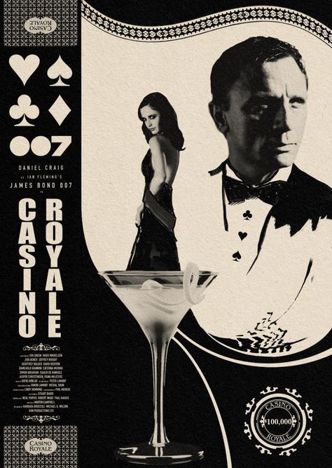 James Bond Party Invitation, James Bond Quotes, Bond Casino Royale, James Bond Casino, James Bond Casino Royale, Poster Cinema, 007 Casino Royale, Casino Royale Movie, James Bond Movie Posters