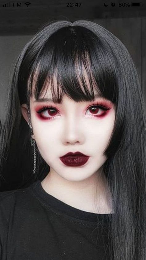 #tokyomakeup #japanesemakeup #mochiskin #glassskin #japanesemakeupaesthetic #tokyomakeupaesthetic #makeupaesthetic #summermakeupaesthetic #glassskinaesthetic #koreanmakeup #gyarumakeup #genderlessbeauty #makeupgoals #makeup #beauty #beautyaesthetic #makeupaesthetic #gothmakeup #goth #essence #summerlooks Extreme Make-up, Teknik Makeup, Dark Makeup Looks, Drag Make-up, Vampire Makeup, Alt Makeup, Swag Makeup, Alternative Makeup, Emo Makeup