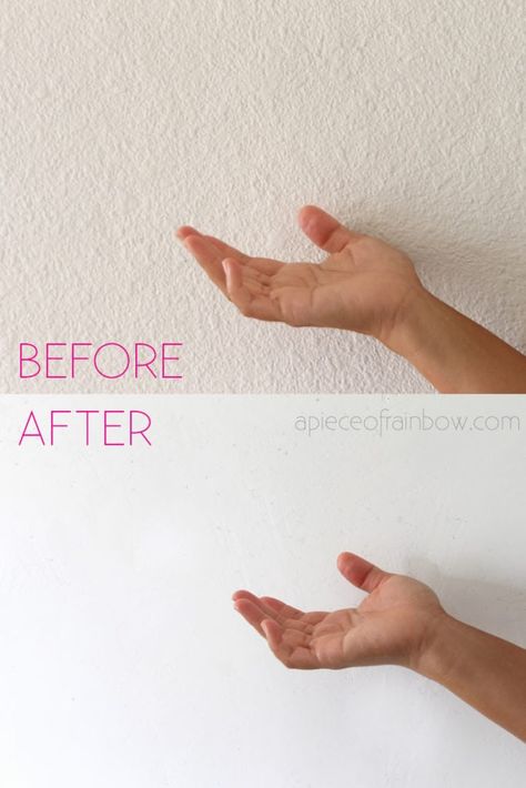 Glue On Wall Panels, How To Fix Bad Wall Texture, Diy Flat Wall Texture, How To Do A Textured Wall, Repairing Sheetrock Walls, How To Make Walls Smooth, How To Remove Wall Texture, Non Textured Walls, Changing Wall Texture