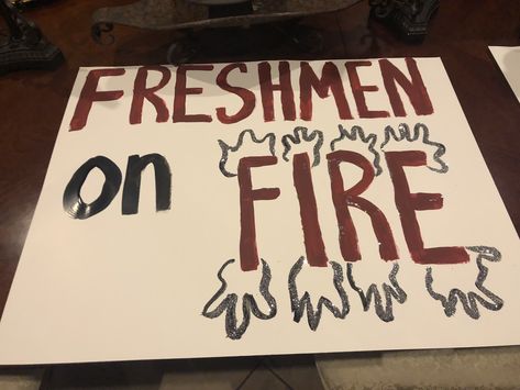 Freshmen Poster Ideas, Freshman Signs Ideas, Freshman Spirit Posters, Incoming Freshman Posters, Freshman Volleyball Posters, Homecoming Pep Rally Posters, Spirit Day Posters, Sophomore Class Posters, School Pride Posters