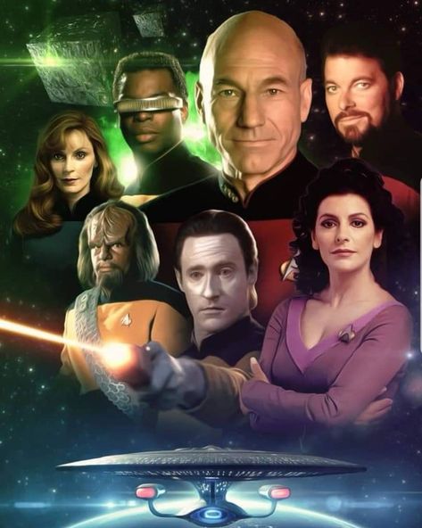 #startrek #32years #tng Star Trek Humor, Star Trek Crew, Star Trek Wallpaper, Star Trek Poster, Star Trek Cast, Star Trek 1, Deep Space Nine, Star Trek Funny, Star Trek Tv